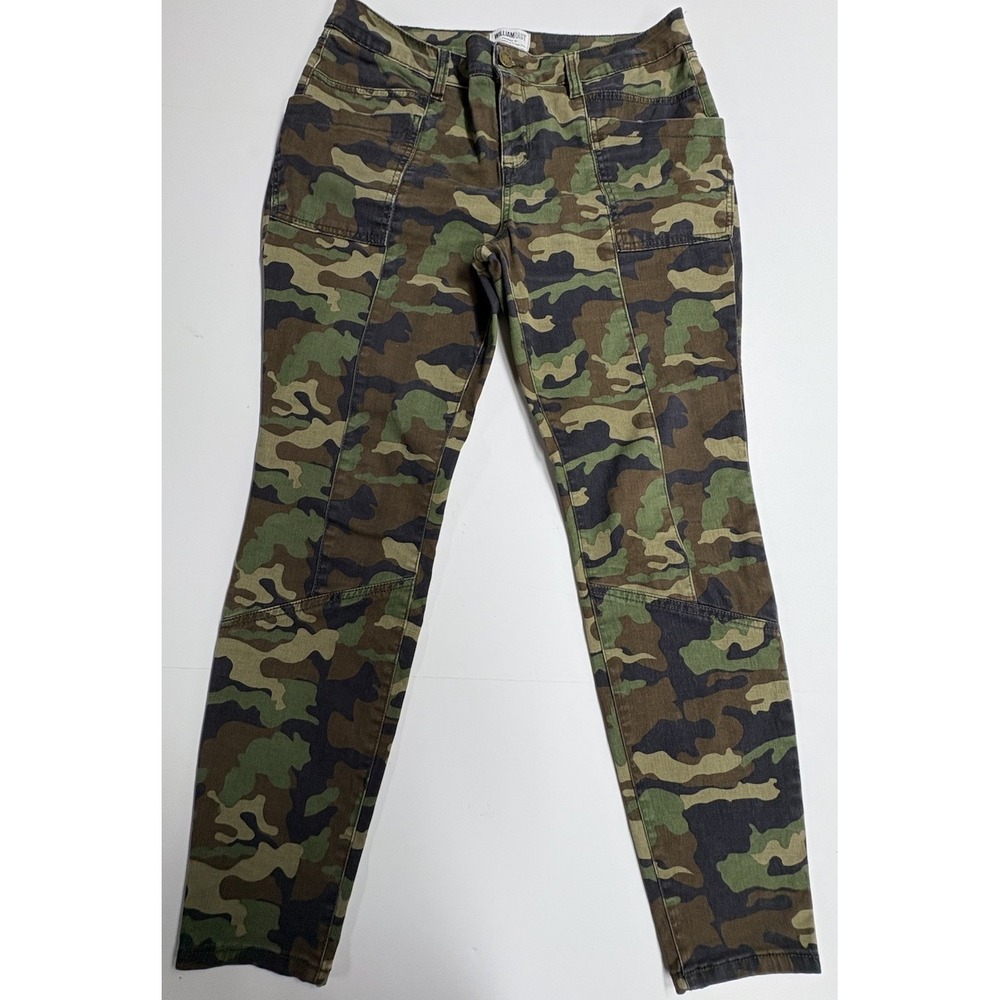 William Rast Plus Size Utility Camo Print Pants 35Wx29L
